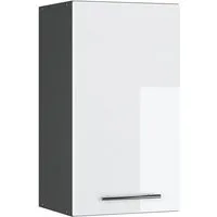 Vicco Hängeschrank Fame-Line, Weiß Hochglanz/Anthrazit, 40 cm (1-St)