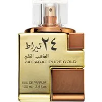 Lattafa Eau de Parfum 24 Carat Pure Gold, Glasflakon, Parfüm EDP, Damenduft