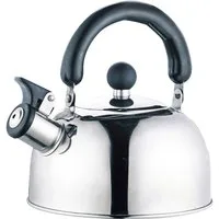 BURI Wasserkocher Edelstahl Flötenkessel 2 Liter Pfeifkessel Wasserkocher Wasserkessel