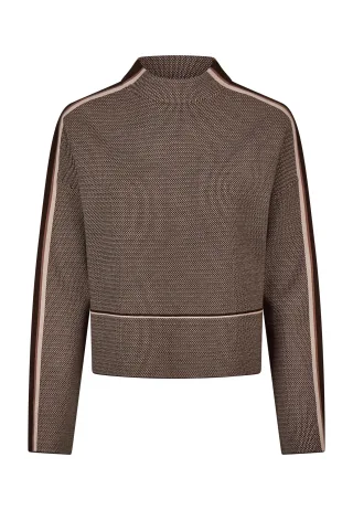 Marc Aurel - Pullover mit Streifen chocolate - Gr. - 38