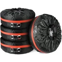 TUWENA Reifentasche 4 Stück Einstellbar Reifenschutzhülle,Reifentaschen Set für 13-22 Zoll, Waterproof Staubdicht Reifentasche für Sauberer Transport und Lagerung