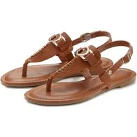 Vivance Sommerschuh, Zehentrenner Sandale, Pantolette mit Schmuckelement VEGAN