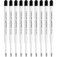 WESTCOTT Kugelschreibermine G2 Nachfüllpack Schwarz 10 Stück, Kugelschreiberminen XB 1,4 mm, kompatibel mit ISO Standard G2, dokumentenechte Tinte