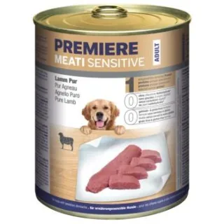 PREMIERE Meati Sensitive Pur Nassfutter Hund, Adult, Lamm pur 6x800 g