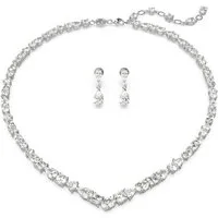 Swarovski Ohrring und Ketten Set Mesmera (Set, 3-tlg), mit funkelnden Swarovski® Zirkonia (synth)