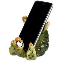 formano Dekofigur Schildkröte Harry grün Handy-Halter 12 cm Kunststein glänzend (1 St)