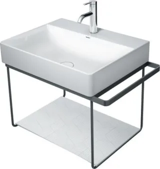 Duravit DuraSquare Metallkonsole Schwarz Matt 665x451x400 mm - 0031024600 31024600