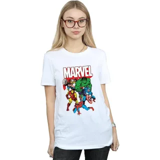 Marvel - "Hero Group" T-Shirt für Damen (Weiß)