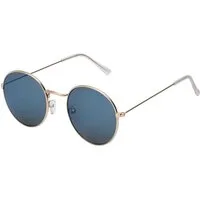 BEZLIT Eyewear Retrosonnenbrille Rund Form Verspiegelt Damen Herren Sonnenbrille (1-St) mit orange, blau, hellrot, lila, grün und roten Linsen