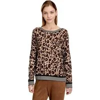 Betty Barclay Strickpullover Damen mit Animalprint (1-tlg)