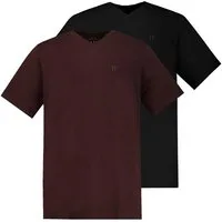JP1880 T-Shirt T-Shirts Basic 2er-Pack V-Ausschnitt Halbarm (2-tlg)