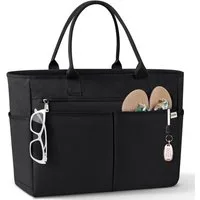 LuxusKollektion XL-Strandtasche Strandtasche XXL Wasserdicht 40L Badetasche Reißverschluss Schwarz