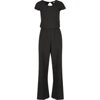 URBAN CLASSICS Jumpsuit Urban Classics Damen Ladies Rib Wid Leg Jumpsuit (1-tlg)