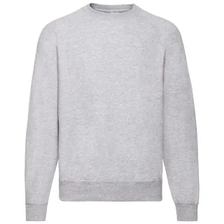 Fruit of the Loom - "Classic" Sweatshirt für Herren Raglanärmel (Grau)