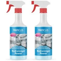 ABACUS Badreiniger Power Konzentrat Sanitärreiniger Bad Reinigungsmittel Badreiniger (Effektiv gegen Kalkflecken, [- Extrem Kraftvoll mit Abperleffekt)