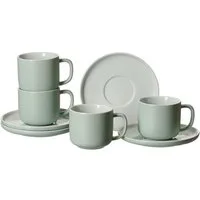 Ritzenhoff & Breker Kaffeeservice Jasper (8-tlg), Steingut, Kaffeetassen inkl. Untertassen, spülmaschinengeeignet