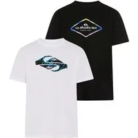 Quiksilver T-Shirt SURF SAFARI INSIDE QUAD PACK (2-tlg) 2er-Pack, Kurzarm-Design, aus Baumwolle
