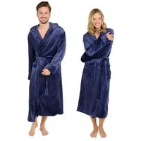 Blumtal Bademantel Bademantel Damen und Herren - kuschelig weicher Fleece Bademantel, mit Kapuze & Fronttasche
