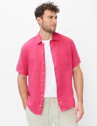 Brax Herren Hemd Style LUKE raspberry, Rosa, Gr. XXL