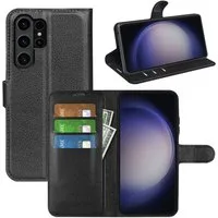 Wigento Smartphone-Hülle Für Samsung Galaxy S24 Ultra Tasche Wallet Premium Schutz Hülle Cover
