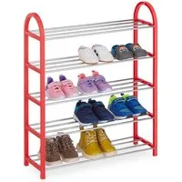 relaxdays Schuhregal für Kind, rot
