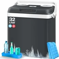 KESSER Kühlbox, 32 l, Thermoelektrische Kühlbox kühlt & wärmt 12V / 230V Mini-Kühlschrank