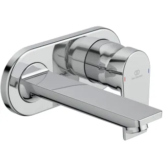 Ideal Standard Wand-WT-Armatur UP TESI, 5 l/min., Bausatz 2,Ros.193x83mm,Ausld.173mm,Chrom, A6578AA A6578AA