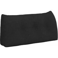 vidaXL Rückenkissen Rücken Kissen Schwarz 100 x 24 x 50 cm Stoff, 1-tlg.