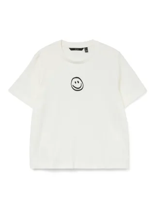 VERO MODA - VMSARA METTE SS TOP BOX JRS NOOS Snow White - Gr. - L