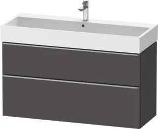 Duravit D-Neo Waschtischunterbau wandhängend Graphit Matt 1184x442x625 mm - DE4375070490000 DE4375070490000
