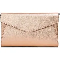 Caspar Clutch Leder Envelope Abendtasche Damen Tasche -PREMIUM LINE- Modell No.847, italienisches Wildleder, samtig weich, wahlweise im Metallic Look