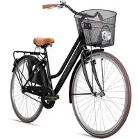 bergsteiger Cityrad Amsterdam 26, 28 Zoll Damenfahrrad, ab 150 cm, Korb, 1 Gang, V-Bremse & Rücktrittbremse