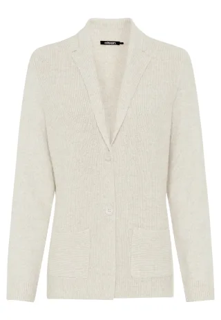Olsen - Cardigan Long Sleeves Almond Beige Mel. - Gr. - 44