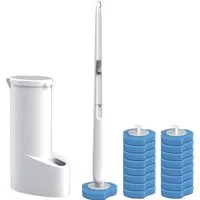 FELIXLEO Campingtoilette Einweg Toilettenbürste Klobürste WC Bürste Mit 16 Ersatzköpfe, (1-St)