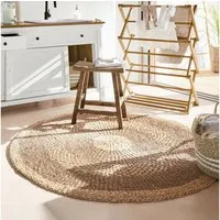 Mirabeau Teppich Teppich Farivon braun/beige, rund, Höhe: 0 mm