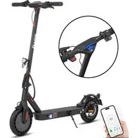 Vankel E-Scooter Elektroroller mit ABE, 500 W, 10 Zoll, 45 km & Vollgummireifen, 500,00 W, 20,00 km/h, (max. 120kg, Steigfähigkeit 20 °, mit App), 20 km/h, App, Vollgummireifen, Stoßdämpfer & Scheibenbremse