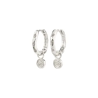 pilgrim - Ohrringe - Hoop silver - Gr. - OS