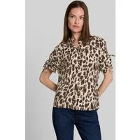 TOM TAILOR Kurzarmbluse Blusen & Shirts Loose Fit Bluse mit Schleifen