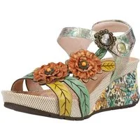 LAURA VITA LAURA VITA Sandalen Leder Keilsandalette