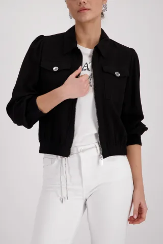 monari - Jacke mit Schumckknöpfen schwarz - Gr. - 44
