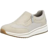 Rieker Slipper Slip-on Sneaker, Halbschuh, Freizeitschuh mit Reißverschluss