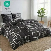 Kuscheli Bettwäsche 2x 135x200 + 2x 80x80 cm atmungsaktiver Bettbezug, moderne Designs, Für Allergiker geeignet, pflegeleicht, angenehm weicher Stoff