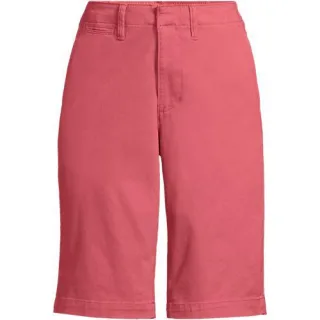 Chino-Bermudas für Damen, Damen, size: regular, Rot, Elasthan/Baumwoll-Mischung, by Lands' End