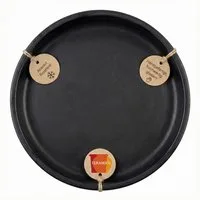 Teramico Blumentopfuntersetzer Keramik Untersetzer Anthrazit – Ø 32 cm – Wasserdicht & Handgefertigt, Zubehör für Alle Holzkisten 50x40x30cm, 100% Frostfest