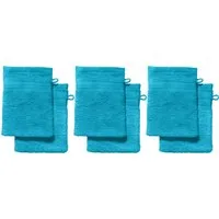 REDBEST Waschhandschuh Waschhandschuh "Chicago" 6er-Pack, Frottier, Walk-Frottier Uni