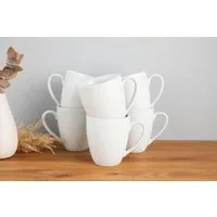 OTTO home Becher Alff, 6-tlg., Porzellan, Kaffeebecher, Geschirr-Set, harmonische, trendige Coupeform, 6-teilig