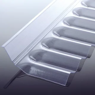 Wandanschluss Sinus 76/18 PVC (1030x150x50 mm)