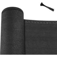 Woltu Blende, Sichtschutzzaun 280 g/m² HDPE, mit Kabelbindern, Anthrazit