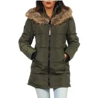 Geographical Norway Winterjacke Damen Outdoor Jacke G-Blustery by leyoley in Unifarbe, mit XXL-Kapuze