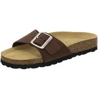 AFS-Schuhe 211267 Sommer Pantolette für Damen mit Fußbett, bequeme Sandalen aus Leder